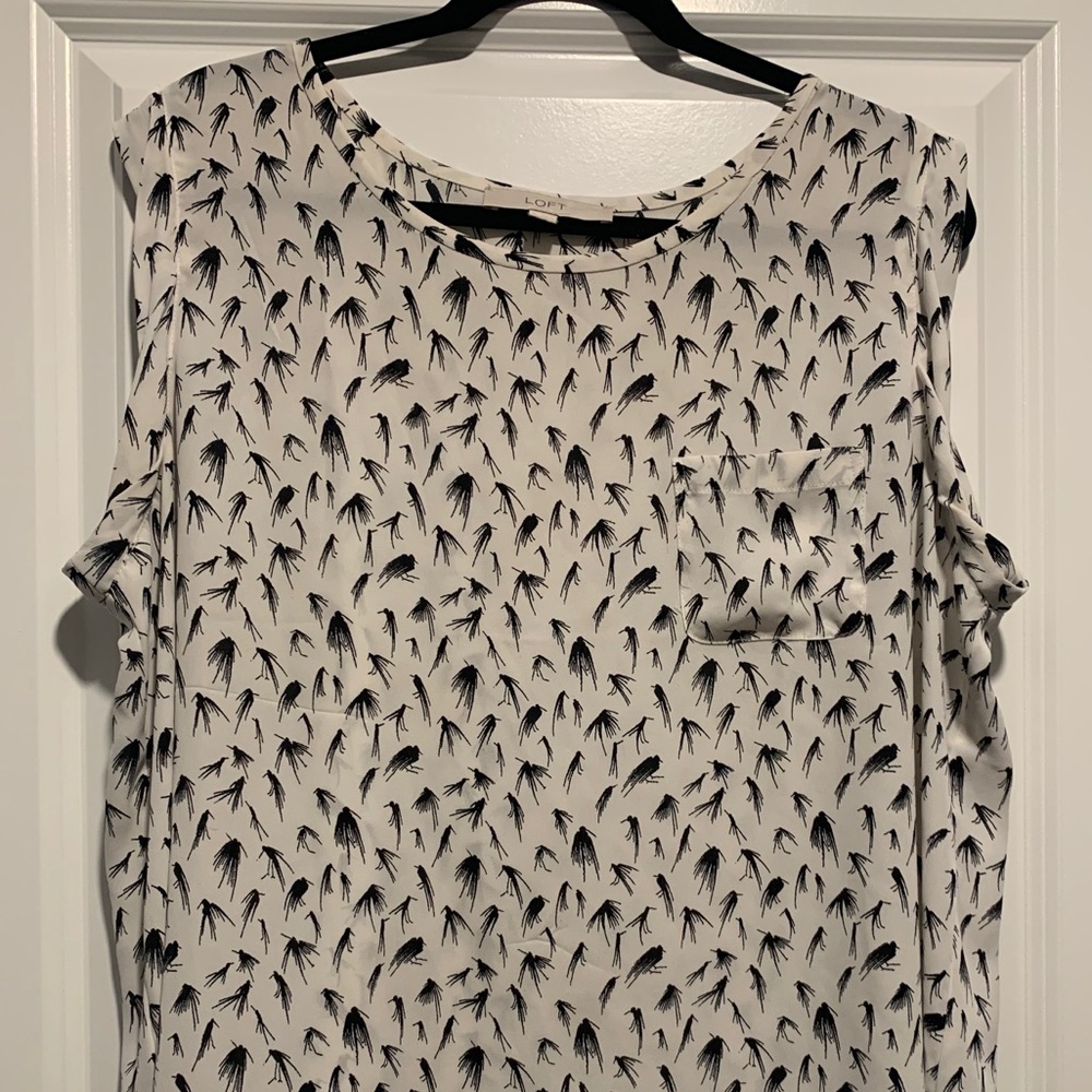 Cute white and black blouse
